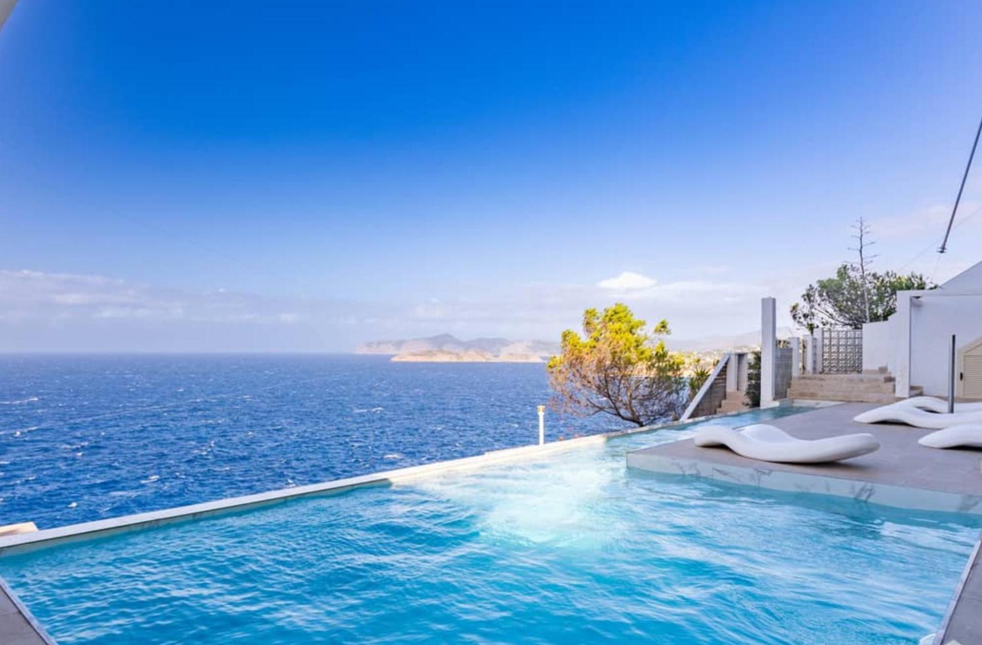 Exclusive Seafront Villa,Private Pool,Gym,Bbq El Toro  Buitenkant foto